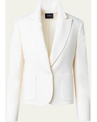 Akris - Single-breasted Wool Double-face Stretch Tailored Jacket - Lyst