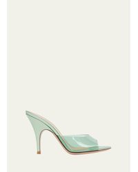 Gianvito Rossi - 95Mm Plexi Mule Sandals - Lyst