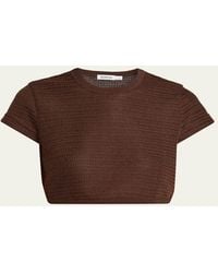 Jonathan Simkhai - Lidie Knit Crop Top - Lyst