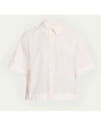 All Three - Aisla Poplin Button-Front Shirt - Lyst