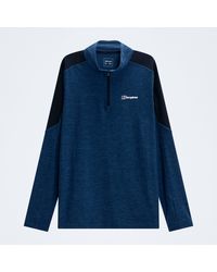Berghaus - Farndale+ Long Sleeve Half Zip Tech Tee - Lyst