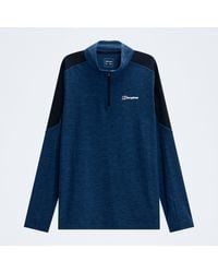 Berghaus - Farndale+ Long Sleeve Half Zip Tech Tee - Lyst