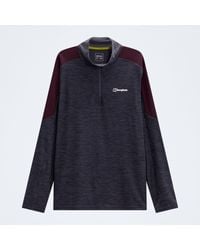 Berghaus - Farndale+ Long Sleeve Half Zip Tech Tee - Lyst