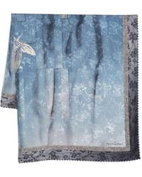 Pierre Louis Mascia - "Cialda" Hand Finish 90X90 Cm Scarf - Lyst