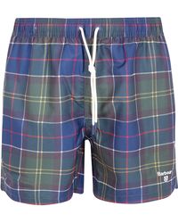 Barbour - Staple Tartan Swim Shorts - Lyst