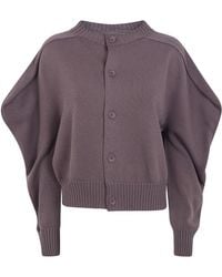 Issey Miyake - Akimbo Knit Volume Cardigan - Lyst