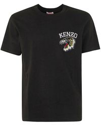 KENZO - Black Cotton T-shirt - Lyst