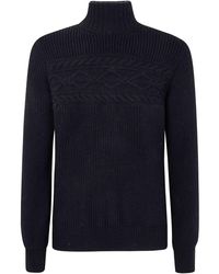ZEGNA - Pure Wool Pearl Stitch High Neck - Lyst