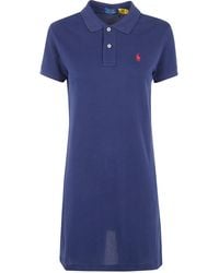 Polo Ralph Lauren - Polo Short Sleeves Mini Dress - Lyst