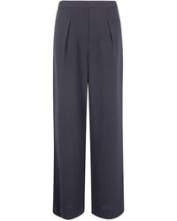 Emporio Armani - Elastic Waist Trouser - Lyst