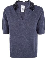Semicouture - Polo Short Sleeves "Margy" - Lyst