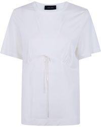 Simone Rocha - T-shirt Drape Asymmetry - Lyst