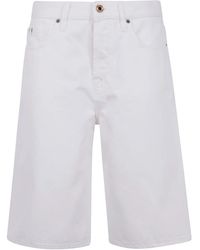 Jacob Cohen - Cindy Bermuda Trousers Wide Leg Loose Waist Denim - Lyst