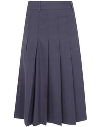 DUNST - Pleated Long Skirt Pleats Long Skirt - Lyst