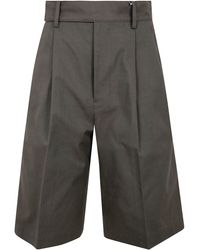 Yohji Yamamoto - R-4Tuck Short Pants - Lyst