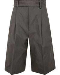 Yohji Yamamoto - R-4Tuck Short Pants - Lyst