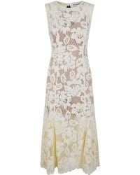 Self-Portrait - Lace Midi Dress - Lyst