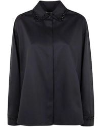 Golden Goose - "Journey W's" Pajama Shirt With Patch Pockets And Designe - Lyst