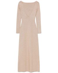 Max Mara - Knit Lurex Dress "Bracco" - Lyst