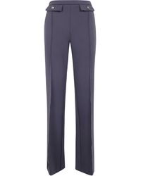 Elisabetta Franchi - Double Crepe Trousers - Lyst