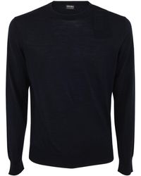 Zegna - High Performance Crew Neck Sweater Clothing - Lyst