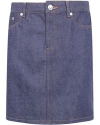 A.P.C. - A. P.C. Skirt Denim "Standard" - Lyst