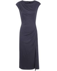 Ralph Lauren - Pleated Boat Neck Maxi Dress - Lyst