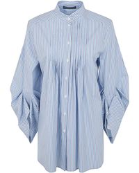 Alberta Ferretti - Oversized Striped Shirt - Lyst