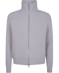 Barba Napoli - Sweater Full Zip "Wool Cashmere Viscose" - Lyst
