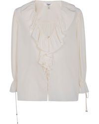Chloé - V Neck Classic Shirt - Lyst