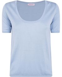 Rossopuro - Short Sleeved U Neck T-Shirt - Lyst