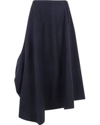 Comme des Garçons - Skirt Asymmetrical Light Wool Tropical Mid - Lyst