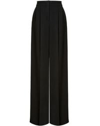 Alberta Ferretti - Cady Stretch Wide Leg Trousers - Lyst