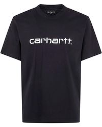 Carhartt - Short Sleeves "Script" Organic Cotton T-Shirt - Lyst