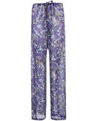 Dries Van Noten - Pants Georgette Trousers "Pachas" - Lyst