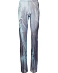 Jean Paul Gaultier - Mesh Trouser Printed Water - Lyst