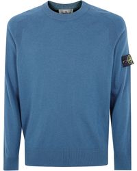 Stone Island - "Light Rws Geelong Wool" Crew Neck - Lyst