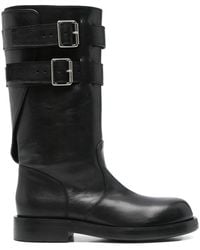 Ann Demeulemeester - Osmo Rounded Boots With Belts - Lyst