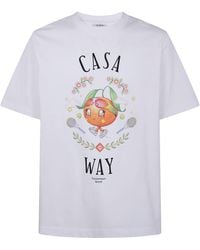 CASABLANCA - Casa Way Kawaii Printed T-Shirt - Lyst
