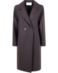 Harris Wharf London - Dropped Shoulder Double Breasted Coat Presse - Lyst