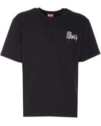 KENZO - Gots Happy Tiger Embroidered Classic T-Shirt - Lyst