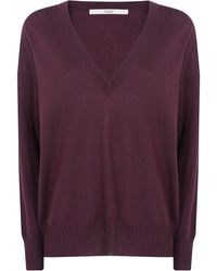 Nuur - Sweater V Neck Long Sleeves - Lyst