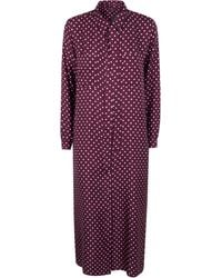 Laura Urbinati - Belt Long Sleeves Shirt Dress - Lyst