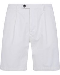 Michael Coal - Cotton & Linen Bermuda Trousers - Lyst