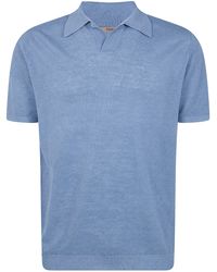 Nuur - Short Sleeved Polo Neck Piquet Stitch T-Shirt - Lyst