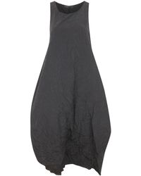 Maria Calderara - Marionetta Crinkled Opaque Taffeta Long Dress - Lyst