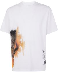 Y-3 - Y-3 Aop Short Sleeve Tee - Lyst