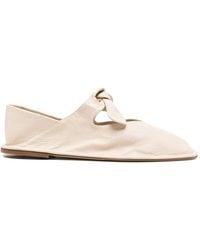 Hereu - "Llasada" Supple Shiny Flat Shoes - Lyst