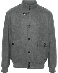 Fay - Bomber Jacket Carded Flannel - Lyst