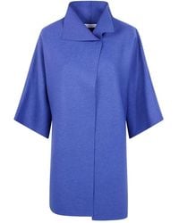 Harris Wharf London - Kimono Mantle Pressed Wool - Lyst